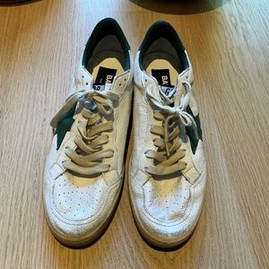 Golden Goose Ballstars - Size 41 - Mens - White & Green